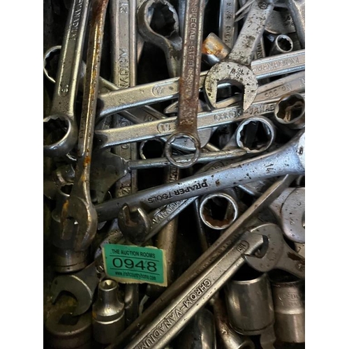 948 - Collection of various spanners and sockets.