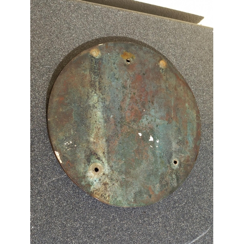 500a - Large Original Irish P&T Post Office Wall Plaque, solid bronze, diameter 31cm