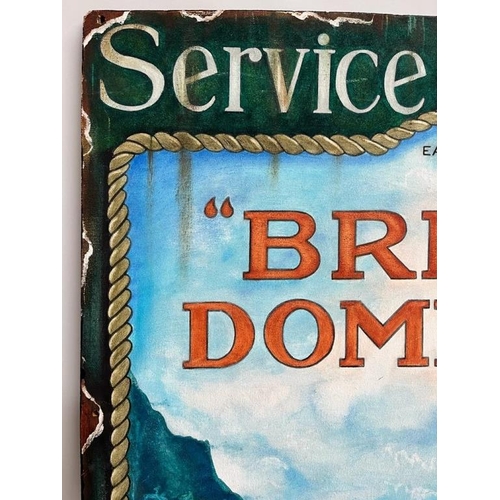 118 - Contemporary  British Dominions Advertising Sign - Hand Painted on Board (80cm x 120cm)