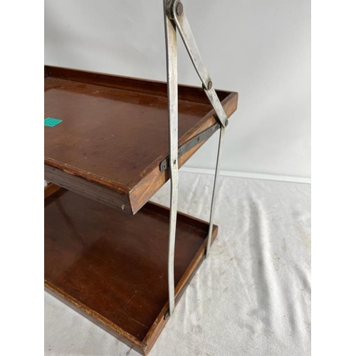 121 - Vintage 2 Tier Shop Display Stand (folding) by Besway