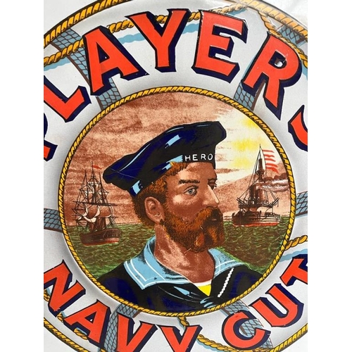 163 - Antique Players Navy Cut Enamel Sign (50cm x 76cm)