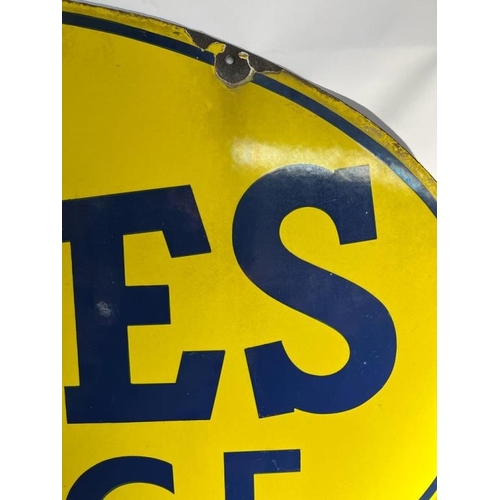 186 - Rootes Service Enamel Garage Sign - Antique (122cm x 70cm)