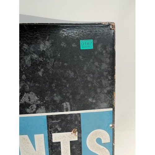 187 - Early Dulux Enamel Paint Sign (60cm x 90cm)