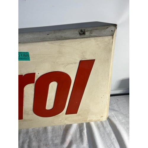 188 - 1960's Castor Fibreglass Sign (91cm x 37cm)