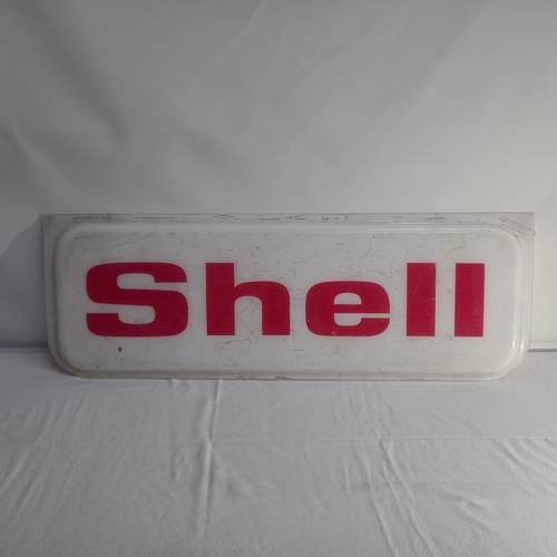 1a - Vintage Shell Plastic Sign (108cm x 38cm)