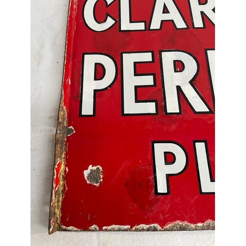 43 - Original Smoke Clarkes Perfect Plug - Double Sided Sign (40cm x 46cm)