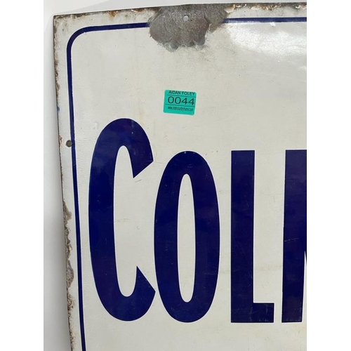 44 - Original Colemans Starch Enamel Sign (60cm x 90cm)