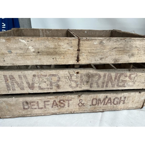 56 - Two Antique Timber Crates - Belfast & Omagh