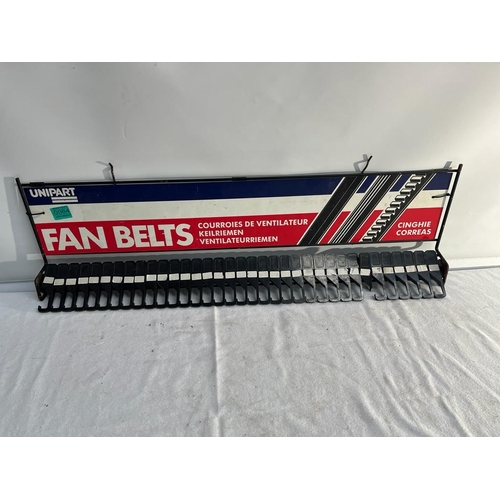 64 - Unipart Fan Belts Shop Display Sign (80cm x 25cm)