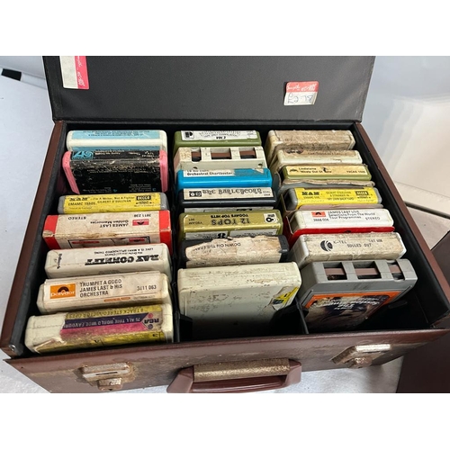 72 - Collection of Cased 8 Track Car Stereo Tapes in 2 Cases