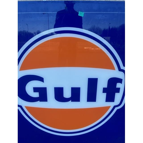 603 - Gulf Plastic Petrol Station Forecourt Sign (134cm x 134cm)