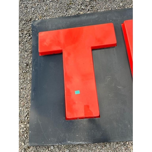 263 - Large Texaco Plastic Garage Sign (650cm x 80cm)