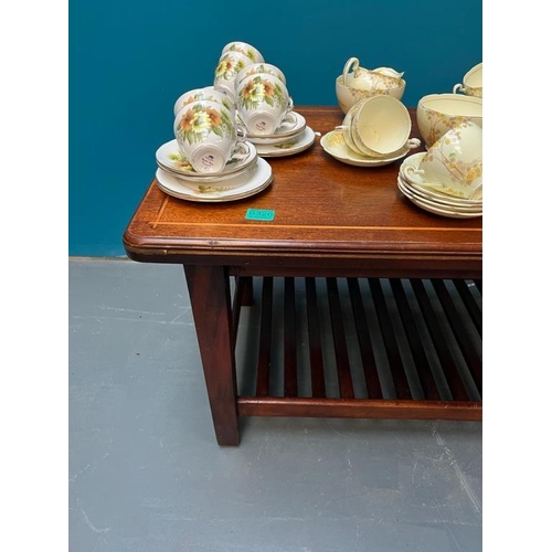 326 - Vintage Inlaid Mahogany Coffee Table of Rectangular Form (120cm x 50cm x 52cm)