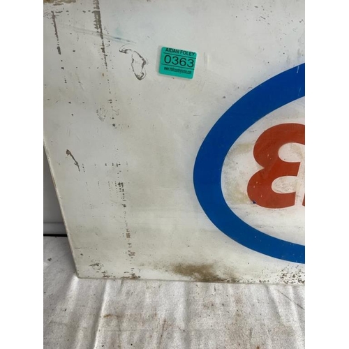 363 - Esso Plastic Sign - Vintage (76cm x 38cm)