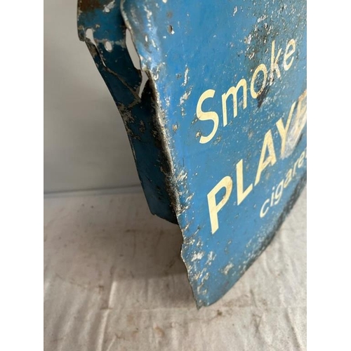 365 - Antique Tin Players Advertising Sign (45cm x 50cm)