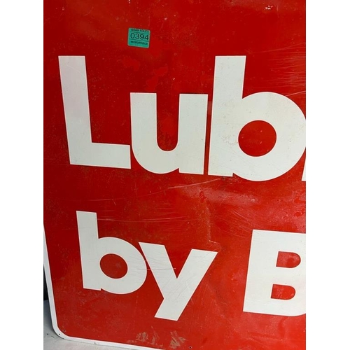 394 - BP Lubrication Tin Sign (152cm x 76cm)