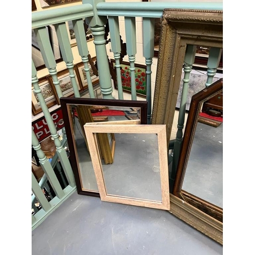 432 - Edwardian Gilt Frame and a collection of Mirrors