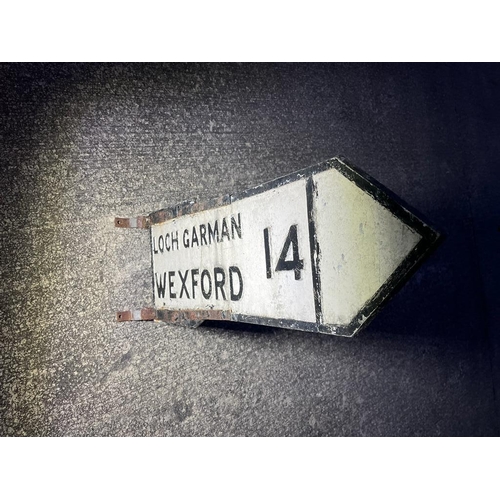 454 - Vintage Irish Road Direction Sign 