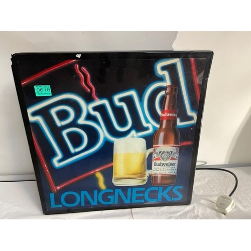 618 - Budweiser Light Box Sign (46cm x 46cm)