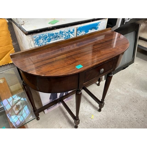 885 - Walnut Hall Table (90cm x 70cm x 37cm)