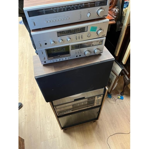 1058 - Vintage Sanyo Music System and a 3 in 1 Music Centre with Speakers