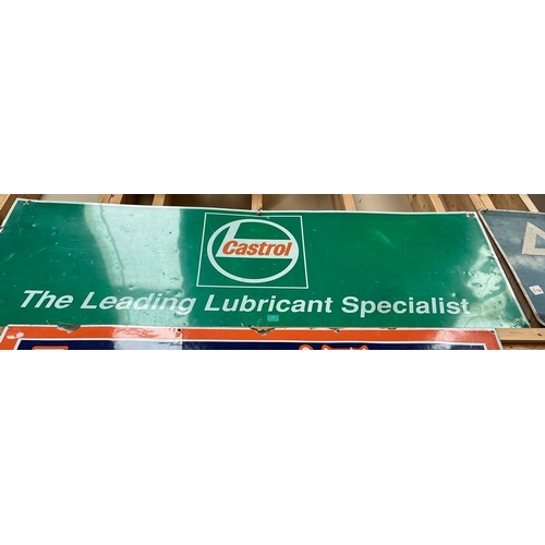 115 - Castrol Advertising Sign - Tin (180cm x 60cm)