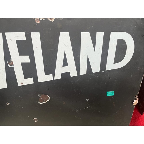 179 - Original Cleveland Enamel Petrol Sign (125cm x 76cm)