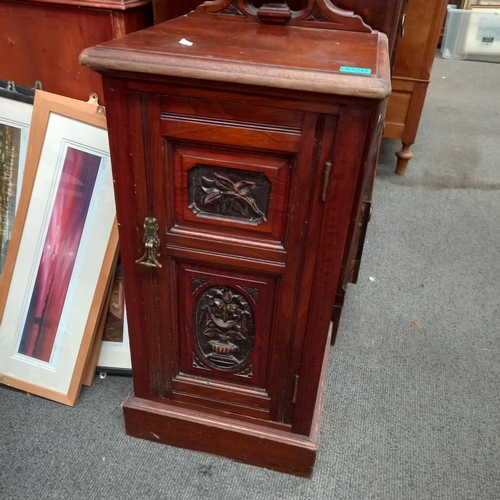 20 - Edwardian Mahogany Bedside Locker