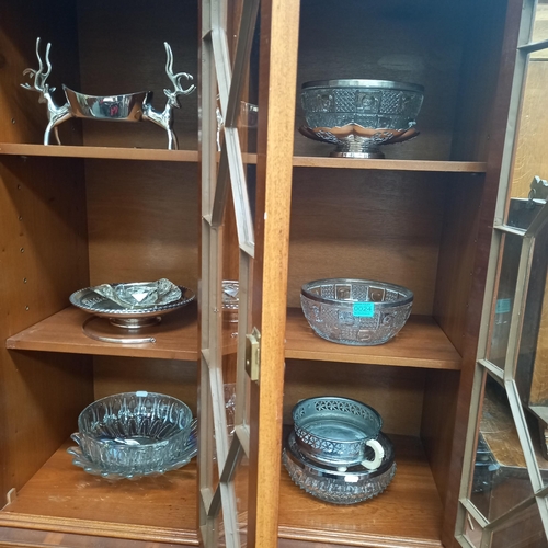 24 - Collection of Silver Plated ware & Glass Fruit Bowls