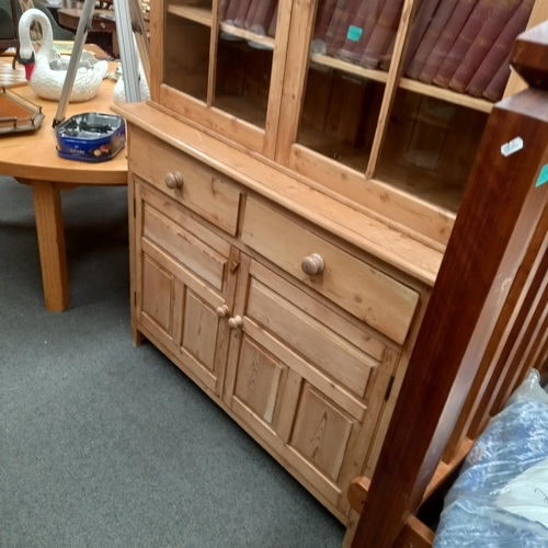 297 - Good Pine Dresser or Bookcase (130cm x 215cm x 45cm)