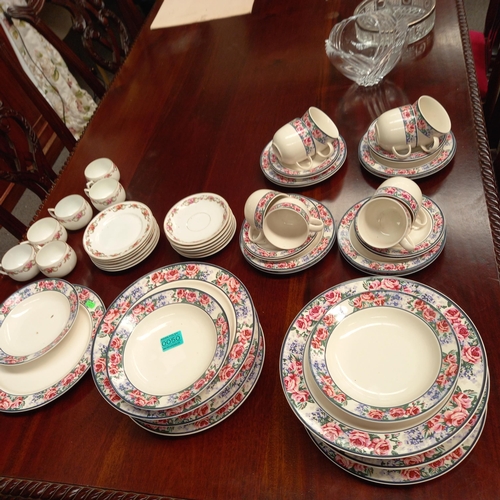 50 - Tiemsham Stoneware Dinner Service together with an 18 piece Tea Set