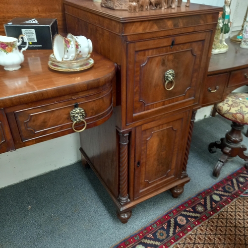 512 - Good Regency Mahogany Pedestal Sideboard