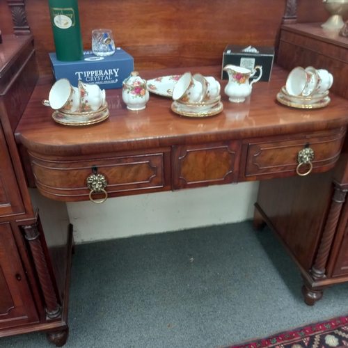 512 - Good Regency Mahogany Pedestal Sideboard