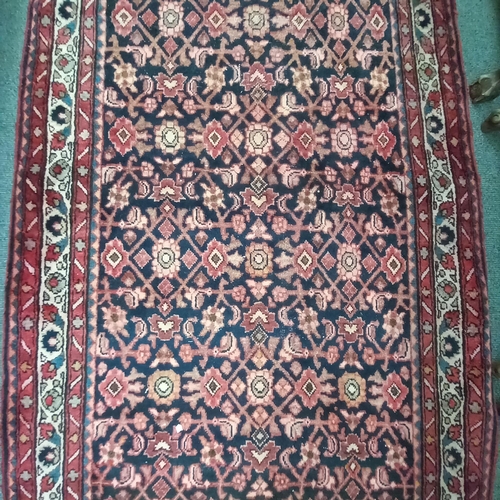 640 - Persian Handwoven Red Ground Runner with all over Floral Pattern (305cm x 110cm)