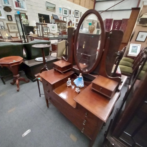 657 - Edwardian Inlaid Mahogany Dressing Table