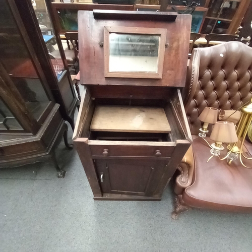 660 - Victorian Mahogany Ships Washstand