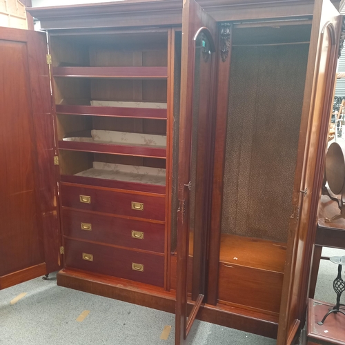 665 - Good Victorian Wardrobe with a Fitted Interior