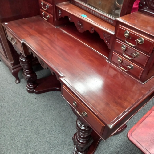 677 - Victorian Mahogany Duchess Dressing Table