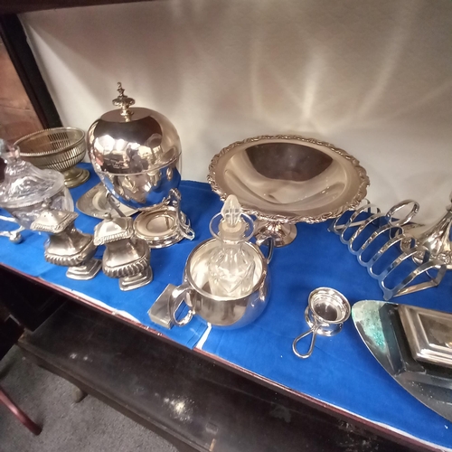 682 - Collection of Silver Plate including Candlesticks