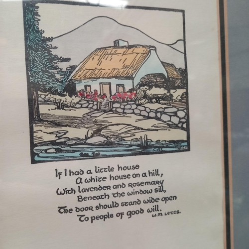 723 - Framed Cuala Press Print