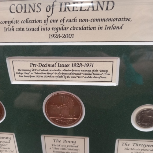 737 - Framed Collection - Coins of Ireland