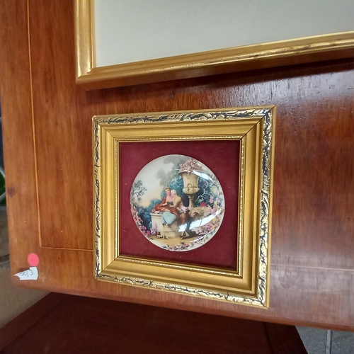 751 - 4 Framed Porcelain Plaques and 2 others