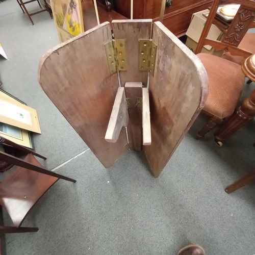 758 - Mahogany Ships Table and a Victorian Pine Wall Cabinet