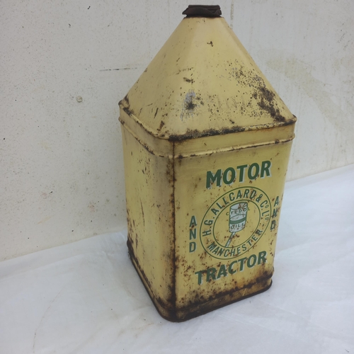 13 - H.G. Allcard & Co. Manchester Motor and Tractor Oil Can (53cm Tall)