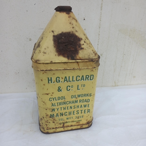 13 - H.G. Allcard & Co. Manchester Motor and Tractor Oil Can (53cm Tall)