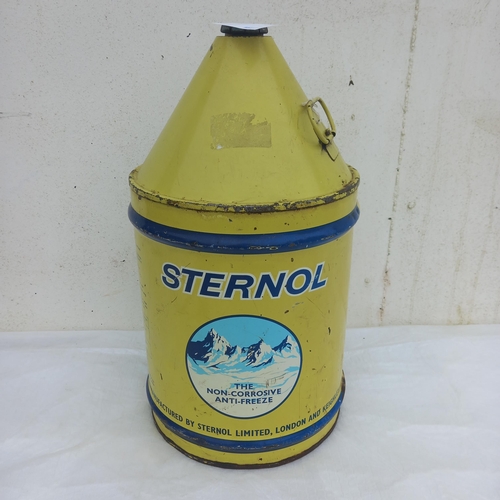 2 - Rare Sternol Anti Freeze 5 Gallon Can (52cm Tall)