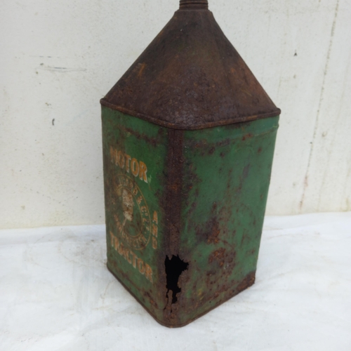 29 - H.G. Allcard & Co. Manchester Original 5 Gallon Oil Can (damage) - (53cm Tall)