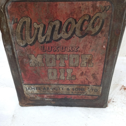 34 - Rare Arnoco Motor Oil 5 Gallon Tin (53cm Tall)