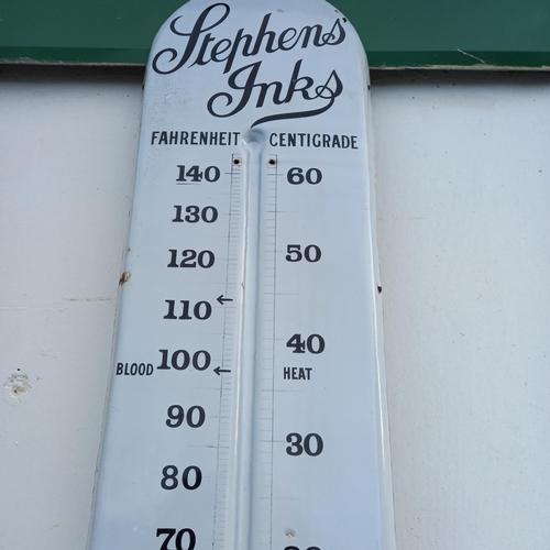 152 - Original Enamel Stephen's Inks Thermometer (no tube) - (160cm x 32cm)