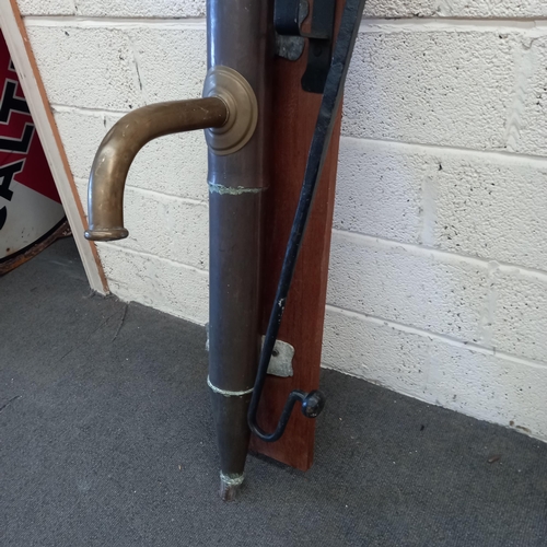 201 - Copper and Iron Handle Water pump (145cm x 28cm x 50cm)